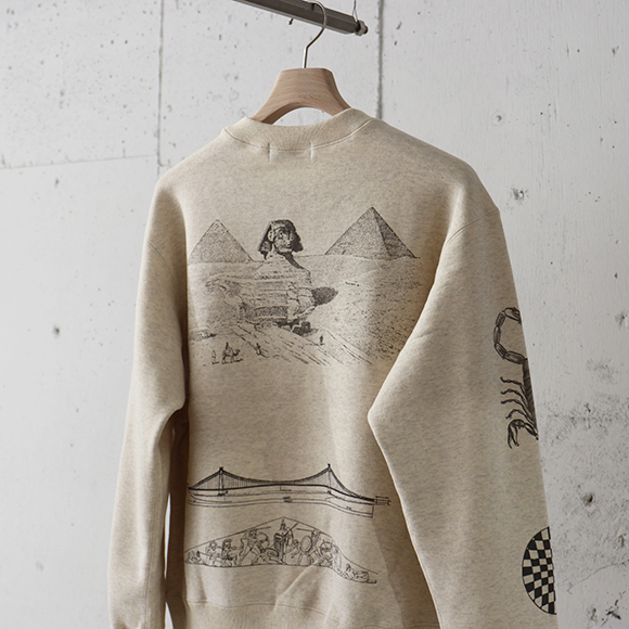 新品 ensou. Multi-print Sweatshirt S-