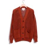 MESHED KNIT CARDIGAN