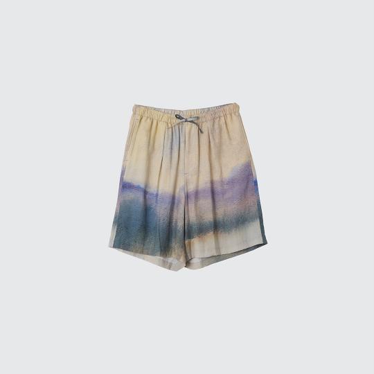 LANDSCAPE PRINTED EASY SHORTS (YK24SS0711P)