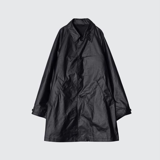 LEATHER-LIKE CAR COAT (YK24FW0761C)