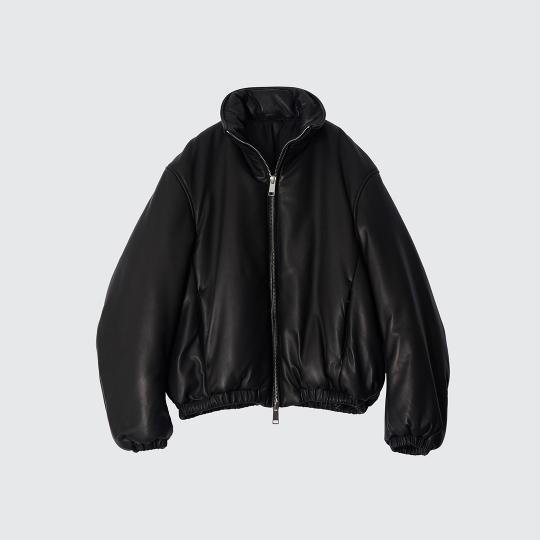 LEATHER PUFFER BLOUSON