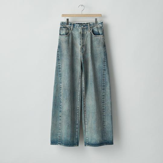 TWIST SEAM BAGGY VINTAGE DENIM JEANS (ST.1074)