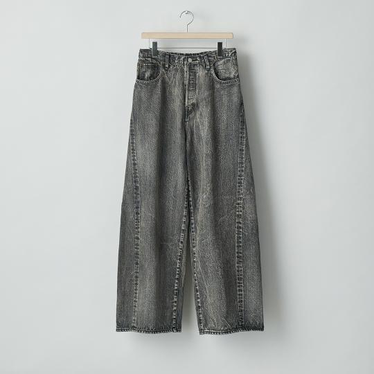 TWIST SEAM BAGGY VINTAGE DENIM JEANS (ST.1074)